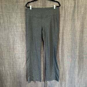 Prana bootcut straight leg yoga pants gray with back pockets size XL regular